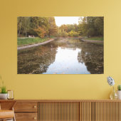 Goldene Herbstsee-Edition Leinwanddruck (Insitu (Wohnzimmer))