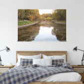 Goldene Herbstsee-Edition Leinwanddruck (Insitu (Schlafzimmer))