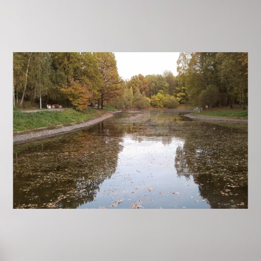 Goldene Herbstsee-Edition Poster (Vorne)