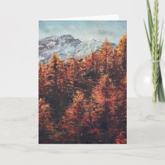 Goldene Herbstsonne Karte (Vorderseite)