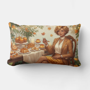 Goldene Herbstversammlung – Elegantes saisonales D Lendenkissen