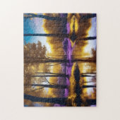 Goldene Herbstwälder Ruhe Puzzle (Vertikal)