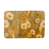 Goldene Herbstwoche Wildblume - Rustikaler Fall Badematte (Vorderseite)