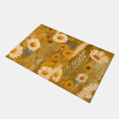 Goldene Herbstwoche Wildblume - Rustikaler Fall Fußmatte (Schrägansicht)