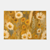 Goldene Herbstwoche Wildblume - Rustikaler Fall Fußmatte (Vorderseite)