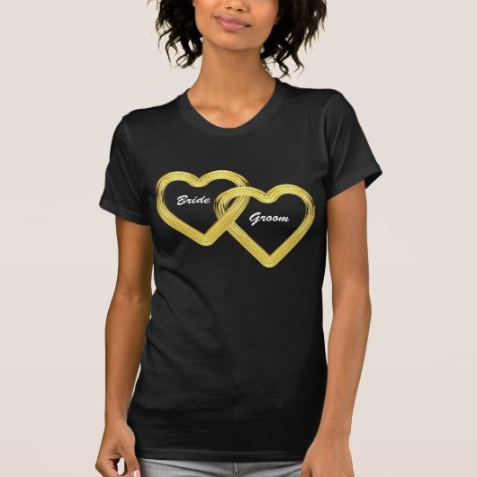 Goldene Herzblüte T-Shirt (Vorderseite)