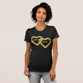 Goldene Herzblüte T-Shirt (Vorne ganz)