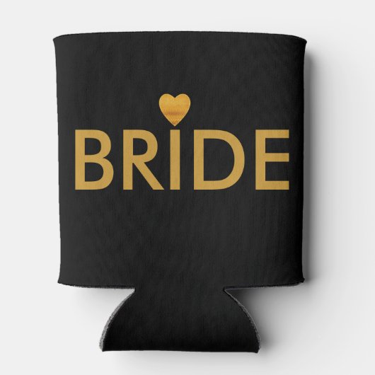 Goldene Herzbride Dosenkühler (Rückseite)