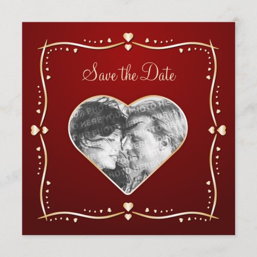 Goldene Herzen - Ankündigung Datum freihalten (Vorderseite)