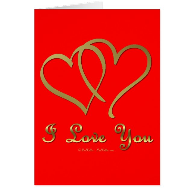 Goldene Herzen bei der Liebe (Vorne)