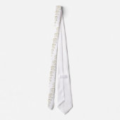 Goldene Herzen bei der Liebe Krawatte (Rückseite)