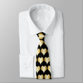 Goldene Herzen Design Krawatte (Gebunden)