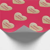 goldene Herzen Geschenkpapier (Ecke)