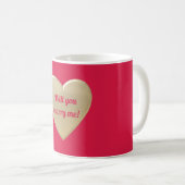 goldene Herzen Kaffeetasse (VorderseiteRechts)