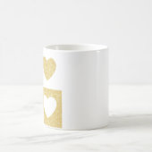 Goldene Herzen Kaffeetasse (Mittel)