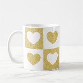 Goldene Herzen Kaffeetasse (Links)