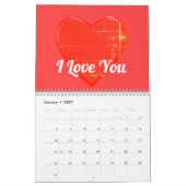 goldene Herzen Kalender (Jan 2027)