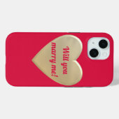 goldene Herzen, personalisiert Case-Mate iPhone Hülle (Rückseite (Horizontal))