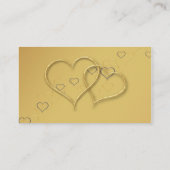 Goldene Herzen - Platzkarte (Rückseite)