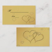 Goldene Herzen - Platzkarte (Vorne/Hinten)