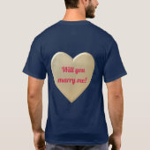 goldene Herzen T-Shirt (Rückseite)