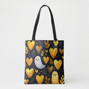 Goldene Herzen und Geister Tasche