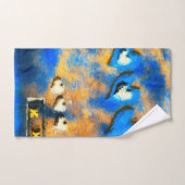 Goldene Herzen und viele Küsse Badhandtuch Set (Handtuch)