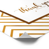 Goldene Herzen Willkommen bei der Hochzeitschrift Poster (Ecke)