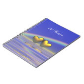 Goldene Herzen zum 50. Jahrestag Notizblock (Linke Seite)