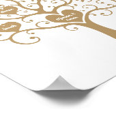 Goldene Herzfamilie Poster (Ecke)