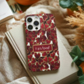 Goldene Herznachweis iPhone Hülle