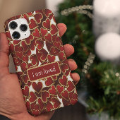 Goldene Herznachweis iPhone Hülle