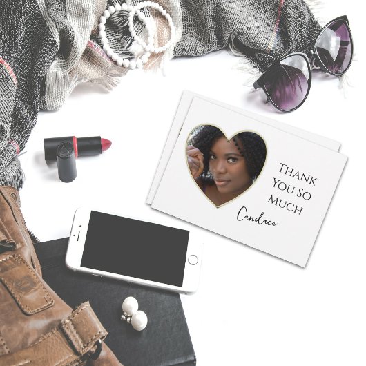 Goldene Herzrahmen Foto Abschluss Vielen Dank