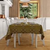 Goldene Hexa-Ursidae (Muster) mandala Tischdecke