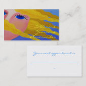 Goldene Highlights Terminkarte (Vorne/Hinten)