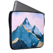 Goldene Himmelsgipfel Wasserfarbe Laptopschutzhülle (Vorne Rechts)