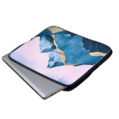 Goldene Himmelsgipfel Wasserfarbe Laptopschutzhülle (Vorne Knopf)