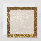 Goldene Hintergrundfläche Einladung (Vorderseite)