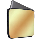 Goldene Hintergrundstruktur Laptopschutzhülle (Vorne Rechts)