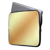 Goldene Hintergrundstruktur Laptopschutzhülle (Vorderseite Links)