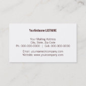 goldene Hitze ~ bc Visitenkarte (Rückseite)