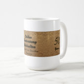 Goldene Hochzeit, 50. Geburtstag, Name, Tasse des (VorderseiteRechts)