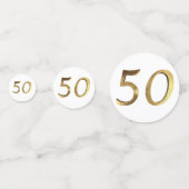 Goldene Hochzeit 50. Geburtstagsparty Konfetti (Vorderseiten)