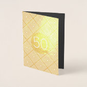 Goldene Hochzeit 50 Jahre Folienkarte (Vorderseite)