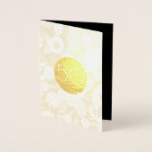 Goldene Hochzeit 50 Jahre Folienkarte (Vorderseite)