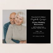 Goldene Hochzeit 50 Jahre Folienkarte (Innenseite)