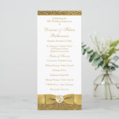 Goldene Hochzeit anlässlich des Jubiläums Programm (Stehend Vorderseite)