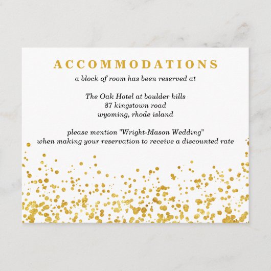 Goldene Hochzeit Begleitkarte (Vorderseite)