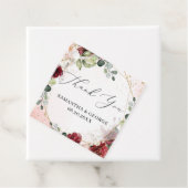 Goldene Hochzeit Boho burgundy Geschenkanhänger (Beispiel)