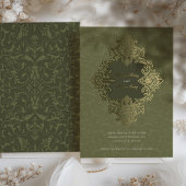 Goldene Hochzeit des Barock Folieneinladung